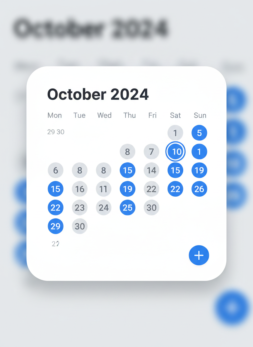 Calendar widget