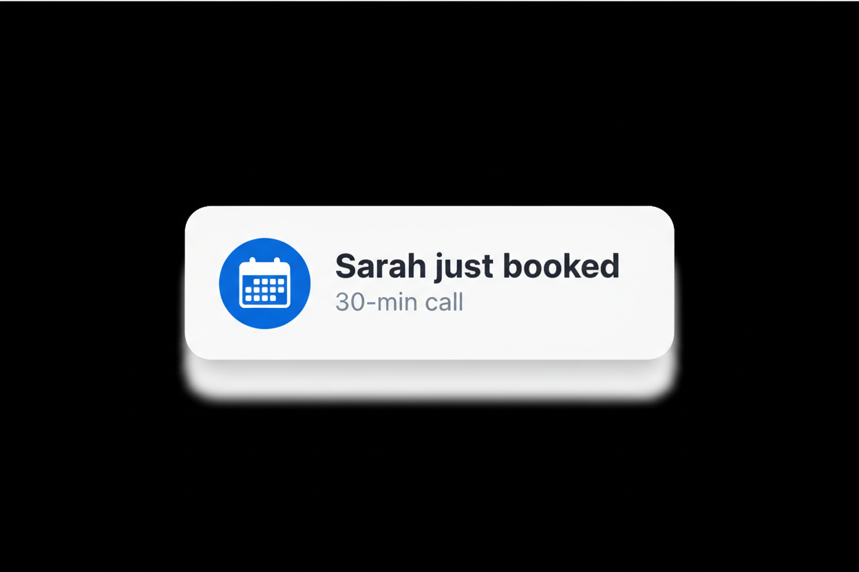 New booking notification